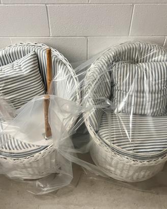 Coppia poltrone vimini da esterno