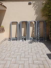 struttura acciaio per  piscina fuori terra