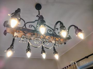 lampadari in ferro battuto antichi