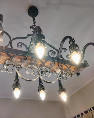lampadari in ferro battuto antichi