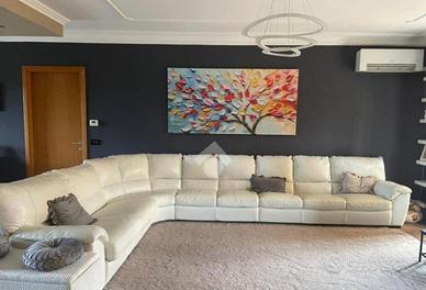 Divano bianco vera pelle