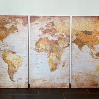 Quadro mappa del mondo