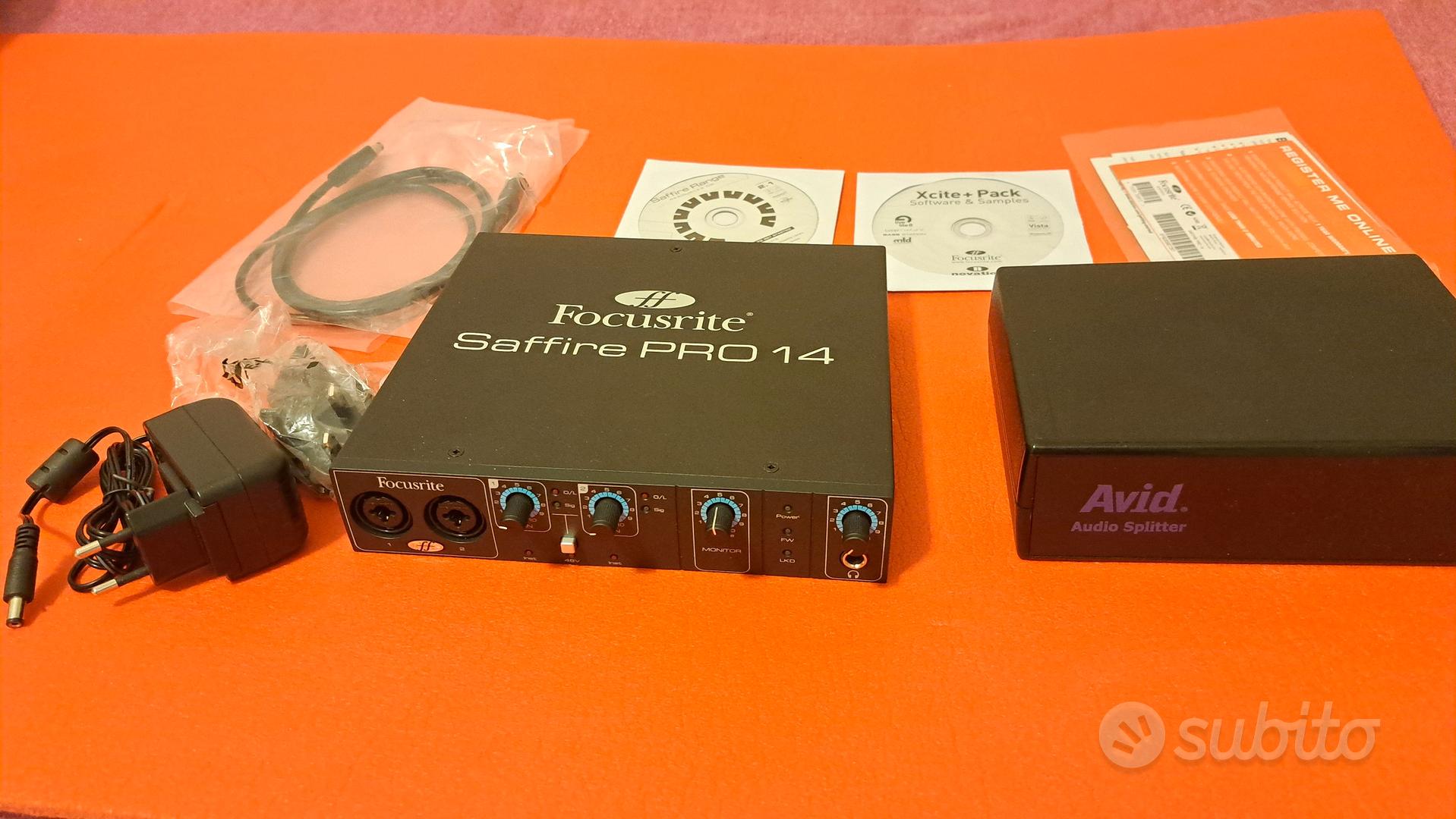 Focusrite Saffire Pro 14 e Avid splitter - Audio/Video In vendita a Roma