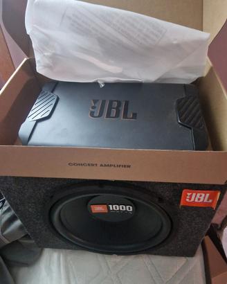 AMPLIFICATORE E SUB 1000W JBL NUOVI CON CASSA