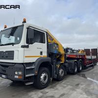 MAN Tga 41.460 trattore 4 assi gru e carrellone