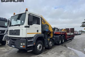 MAN Tga 41.460 trattore 4 assi gru e carrellone