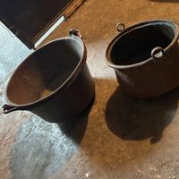 Antiquariato pentole in rame