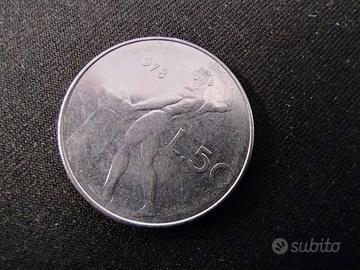 portafortuna anno  1978. Lire 50