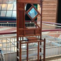 Attaccapanni antico in legno o mobile da ingresso,