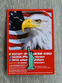 Liberty Statue spilla nuova con card pin brooch