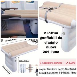 lettino gonfiabile da viaggio 