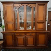 Credenza legno con vetrina