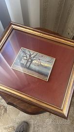 Quadri d'Arredo e Miniature Vintage Incorniciati