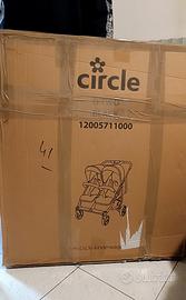 Passeggino NUOVO Circle doppio D Two doppio Nero 