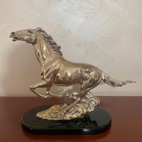 Cavallo placcato argento