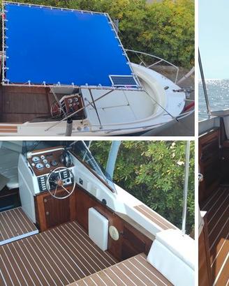 Barca open lux con motore 4 tempi Mercury 115 Cv