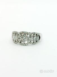 Anello oro 18 kt e diamanti ct. 0.91 G. Visconti