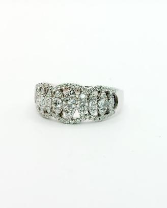 Anello oro 18 kt e diamanti ct. 0.91 G. Visconti