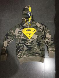 felpa superman cappuccio