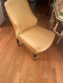 Sceslong piu due sedie vintage