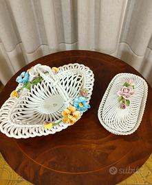 Coppia in Ceramica di Bassano Vintage 
