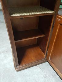 Mobiletto vintage porta telefono arte povera legno