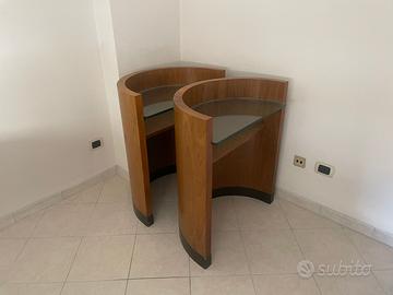 Comodino Consollle a Mezzaluna
