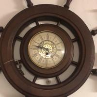 Orologio Timone da muro in legno