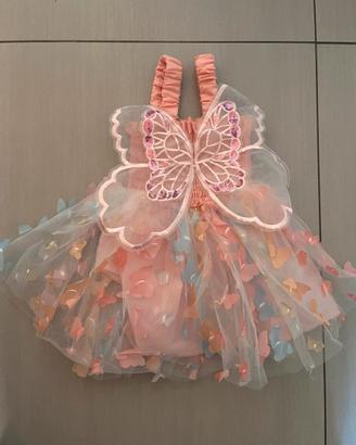 Vestito farfallina nuovo -12 mesi
