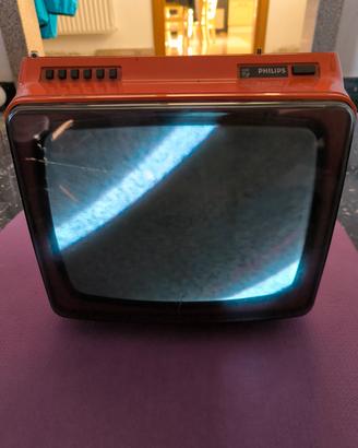 TV Vintage Philips Arancione Space Age anni 70/80