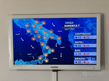 Tv samsung 32 pollici completo di staffa a muro
