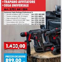 Tris tasselatore avvitatore sega a batteria Würth