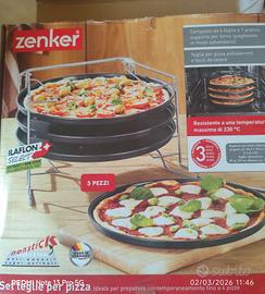 set teglie per pizza 