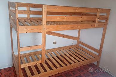 letto a castello IKEA MYDAL in legno massello (pin