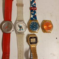 Lotto orologi funzionanti Swatch Casio 
