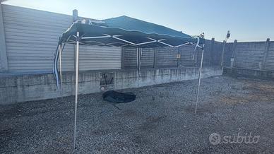 Gazibo alluminio 3x3m  h 2.70 al centro