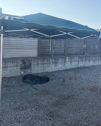 Gazibo alluminio 3x3m  h 2.70 al centro