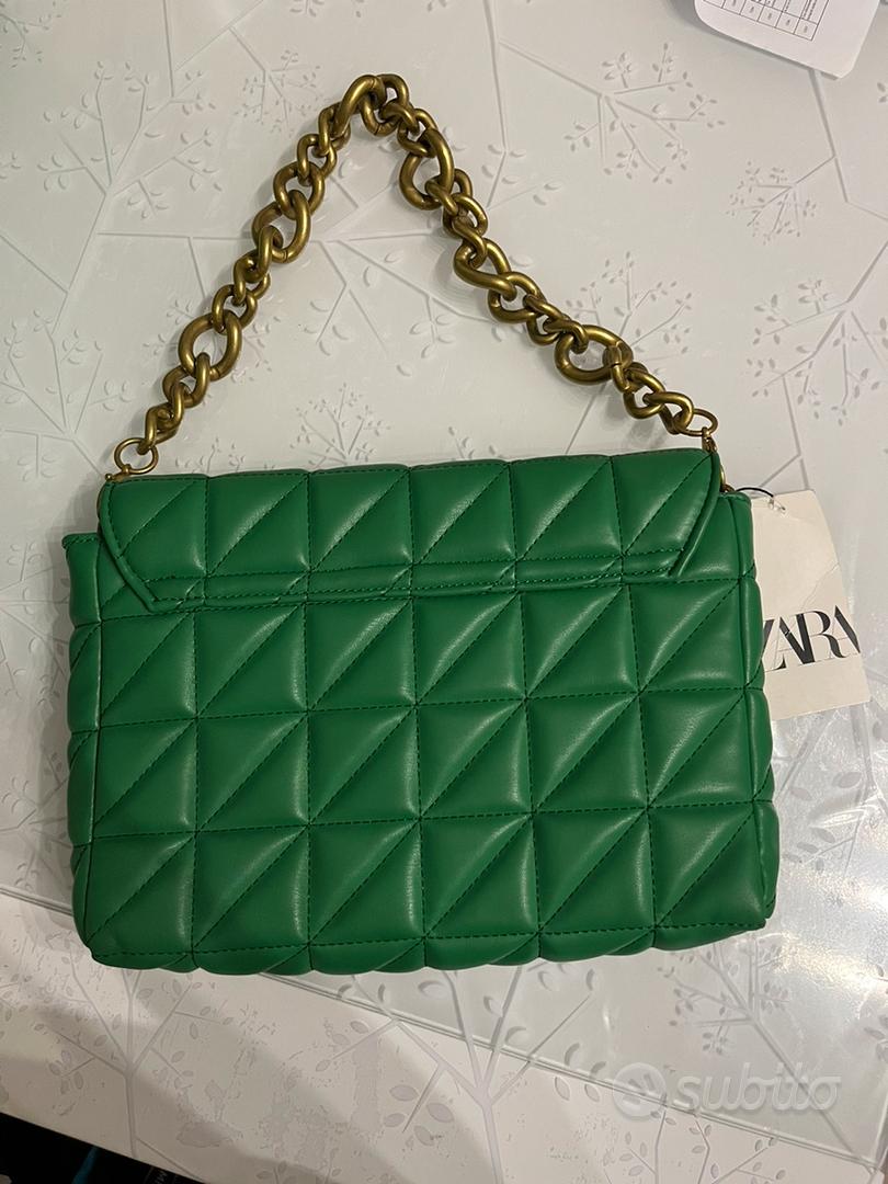 Borsa Zara Verde con catenella Abbigliamento e Accessori In vendita a Roma