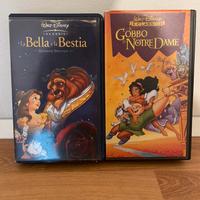 vhs disney Bella e la bestia e Gobbo di notre dame