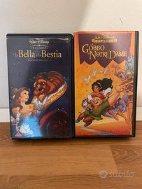 vhs disney Bella e la bestia e Gobbo di notre dame