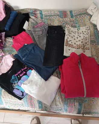  Lotto abbigliamento bambina età 6-9 anni