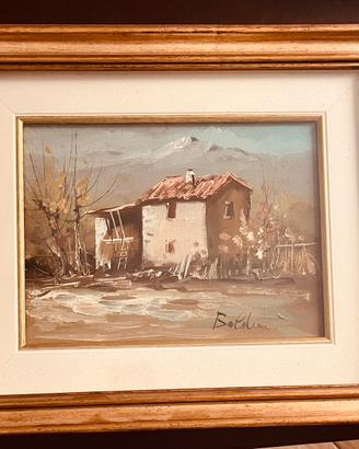 Paesaggio montano con casolare di Boldrini