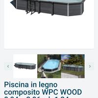 Piscina fuoriterra WPC 8X4 GRE