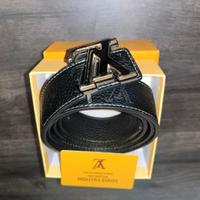 Cintura Louis Vuitton Initiales 40mm - Pelle Nera 