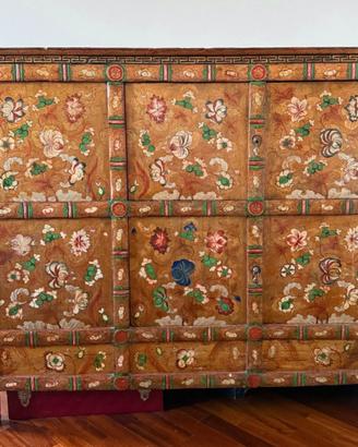 Mobile credenza TIBETANA giallo oro