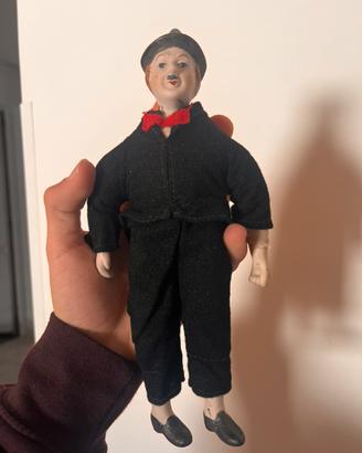 Bambola in porcellana charlot charlie chaplin