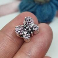 Charm Pandora Farfalla Rosa Scintillante 797882NCC