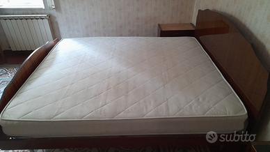 Materasso lana/cotone con molle, come nuovo