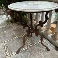 Tavolino bistrot piano in marmo