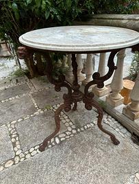 Tavolino bistrot piano in marmo